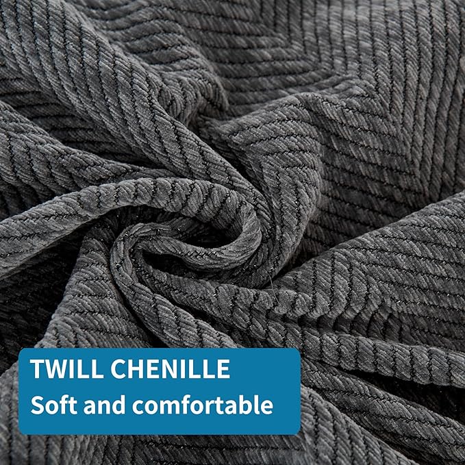 HAOMAIJIA Non Slip Couch Cover Sofa Covers for 3 Cushion Couch Washable sectional Couch Covers for Dogs pet Furniture Protector Couch Cover Blanket for Living Room (Grey, 91"x150")