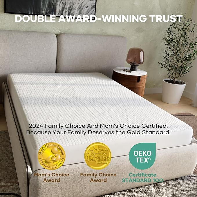 OhGeni 100% Waterproof Mattress Protector, Full Size Mattress Pad, Fits 6"-20" Mattresses with Deep Pocket, Cooling, Breathable Fitted Sheets, Soft Bed Cover, Noiseless, Machine Washable