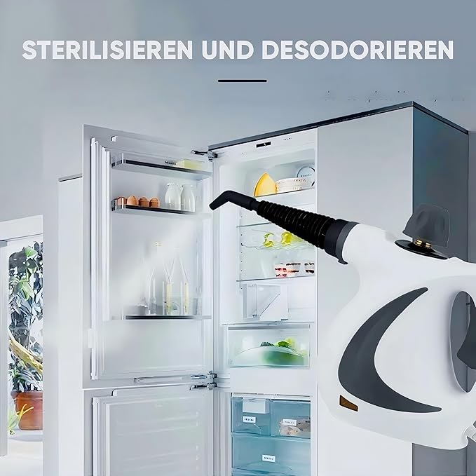 1050W Powerful Steam Cleaner Multi-Surface Sanitizer 8 Accessories Kit for Home Kitchen Bathroom Car Pet Safe Chemical-Free