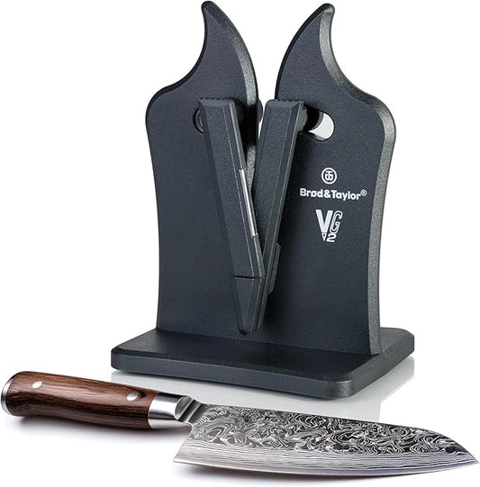 Brod & Taylor VG2 Classic Knife Sharpener | 3-Action Tungsten Carbide (Nylon)