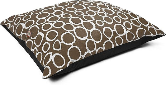 Majestic Pet Rectangle Washable Non Slip Comfy Dog Crate Bed - Super Value Pillow - Large Breed 46 x 35 Inch - Fusion Mocha