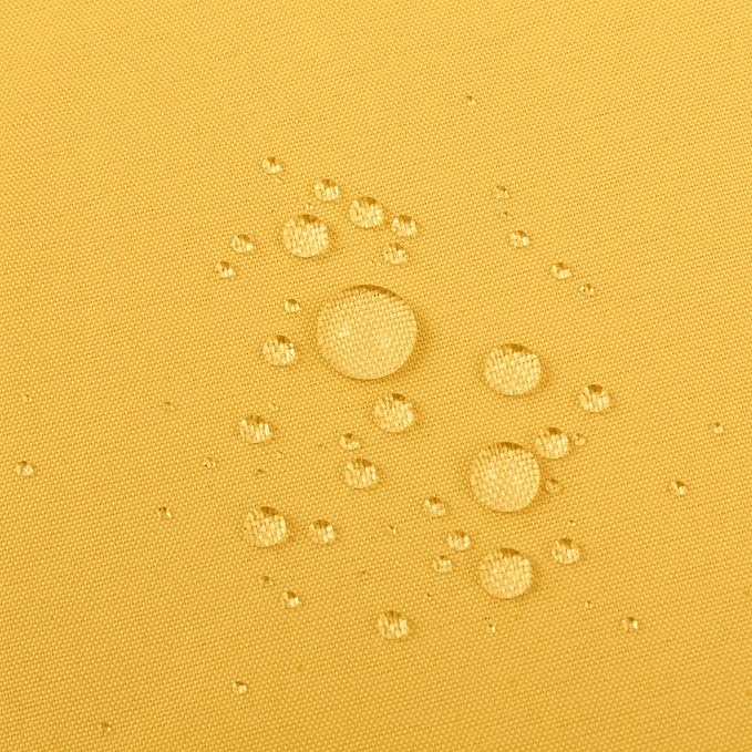 ALYVIA SPRING Yellow Shower Curtain or Liner with 3 Magnets - Soft Hotel Quality Fabric Shower Curtain for Bathroom, Light-Weight & Machine Washable - Standard Size 72x72, Mustard Yellow