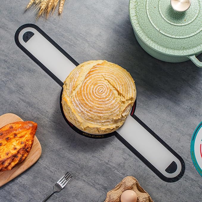 GUYDREMAT Silicone Bread Sling for Dutch Oven - Heat Resistant Over 500F, Non-Stick Reusable Baking Tool for Artisan Bread and Sourdough, Food-Grade Silicone, Fits 3-7 Quart Ovens, Easy Lift Design