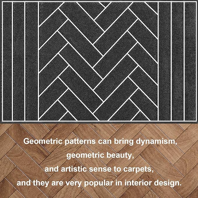 Tindbea Dog Mat for Muddy Paws,Absorbs Moisture Dirt Non-Slip Washable Mud Mat for Dogs,Soft Rubber Backing Front Inside Pet Rug for Entryway, Mud Dog Paws, Patio(24"x59",Charcoal)