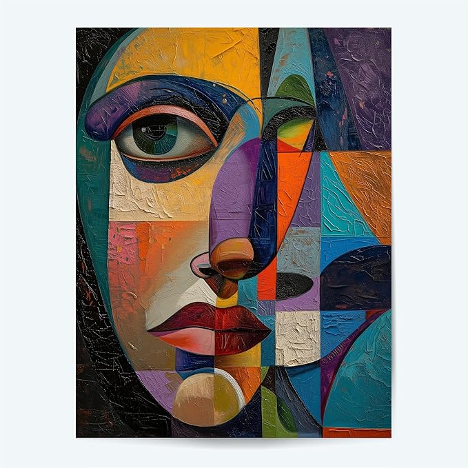 Art Poster Prints - Painting Poster - Pablo Picasso Style Poster - Large Abstract Wall Art - Pablo Picasso Style Wall Art