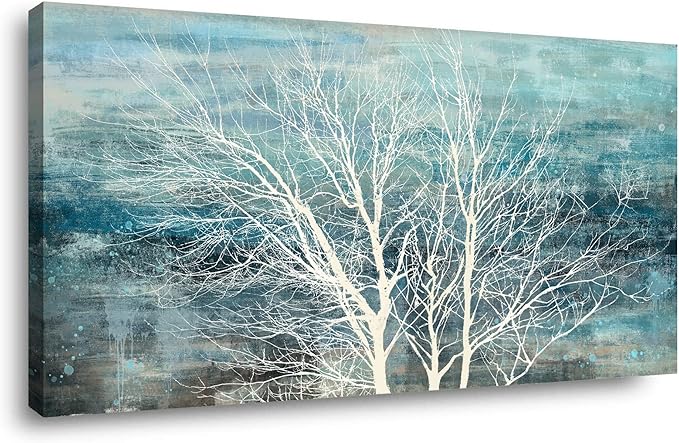 Sxurmtiie abstract landscape bedroom wall art three of life artwork piceure 30inch x60inch modern paintings living room decortaion