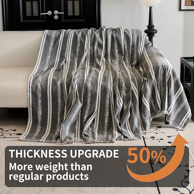 HAOMAIJIA Non Slip Couch Cover Sofa Covers for 3 Cushion Couch Washable sectional Couch Covers L Shaped for Dogs pet Furniture Protector Couch Cover Blanket for Living Room (TM-Grey, 91"x134")