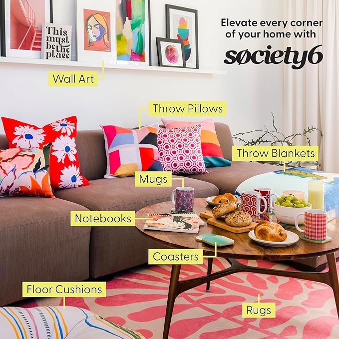 Society6 Shower Curtain - Bathroom Decor by SpaceFrogDesigns - Fabric Shower Curtains for Bathroom, 71" x 74", Underwater Dream IV