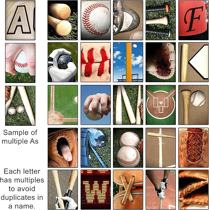 Block Mount - Personalized Baseball Name Art Print for Man cave, Boys Room, or Office!