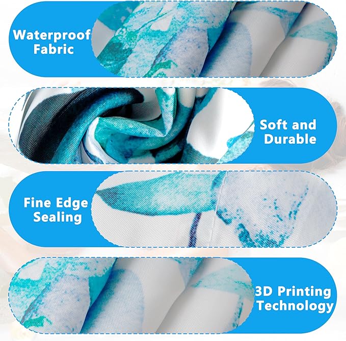 Green Eucalyptus Leaves Shower Curtain for Bathroom:Aesthetic Art Watercolor Plant Shower Curtains Sets with Hooks,Waterproof Fabric Decor 36x72 inches.