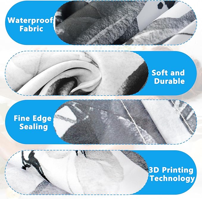 Grey Eucalyptus Leaves Shower Curtain for Bathroom:Aesthetic Art Watercolor Plant Shower Curtains Sets with Hooks,Waterproof Fabric Decor 72x72 inches.