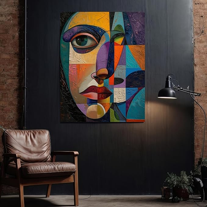 Art Poster Prints - Painting Poster - Pablo Picasso Style Poster - Large Abstract Wall Art - Pablo Picasso Style Wall Art
