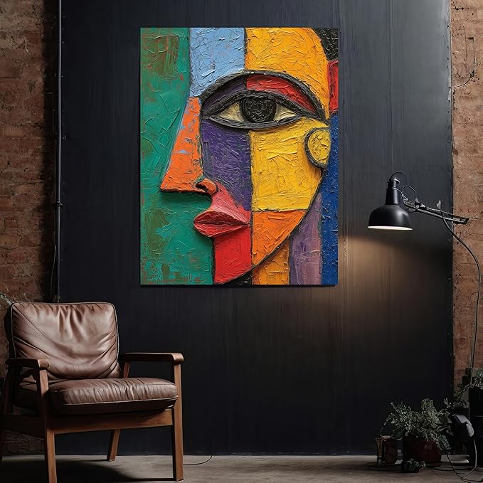 Large Abstract Wall Art - Pablo Picasso Style Print - Picasso Style Poster - Picasso Style Art Print - Pablo Picasso Style Art
