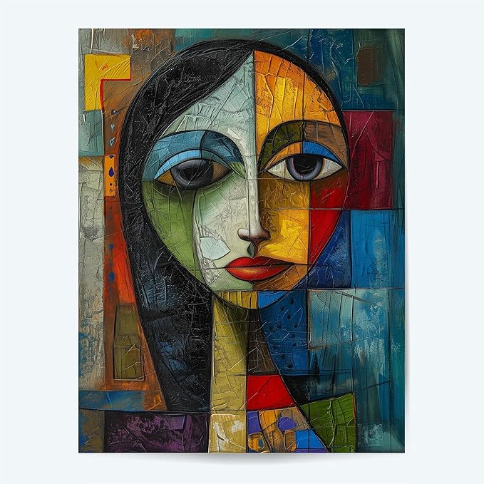 Art Poster Prints - Picasso Style Poster - Large Abstract Wall Art - Picasso Style Art Poster - Painting Posters - Picasso Style Art Print