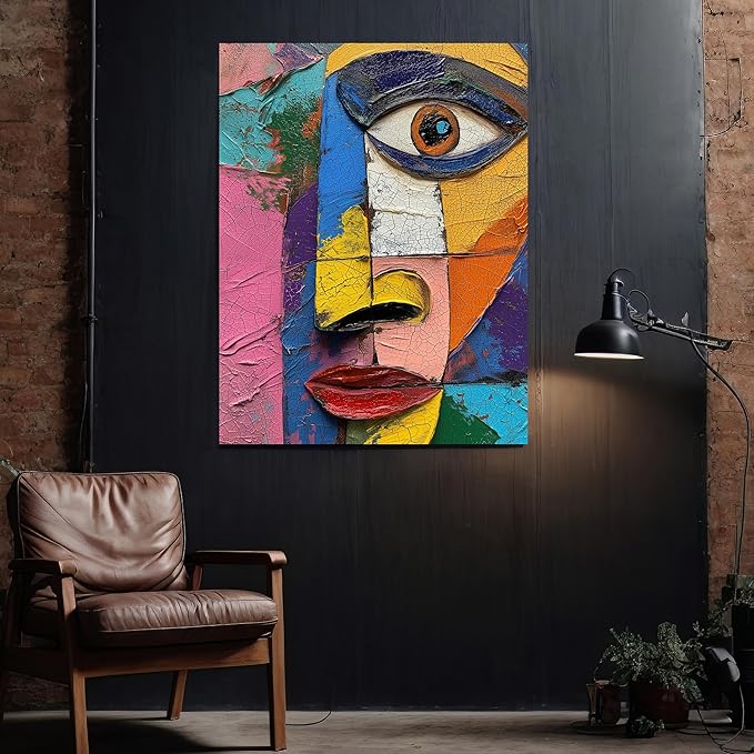 Large Abstract Wall Art - Picasso Style Replica - Painting Posters - Pablo Picasso Style Art Poster - Pablo Picasso Style Art