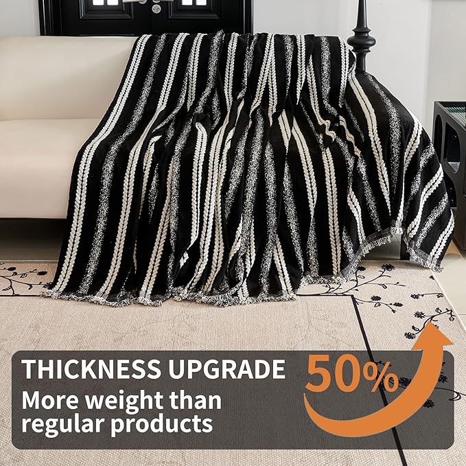 HAOMAIJIA Non Slip Couch Cover Sofa Covers for 3 Cushion Couch Washable sectional Couch Covers for Dogs pet Furniture Protector Couch Cover Blanket for Living Room (TM-Black, 91"x134")