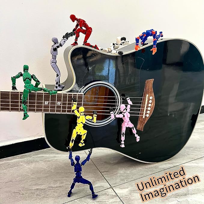 (Assembly Completed) 8 Packs Titan13 Action Figure Set, Dummy 13 3d Printed Action Figure Toy Gifts for Kids, Robot 13 ActionFigure Full Body Mechanical Doll Christmas Birthday Gift for Boys Girls