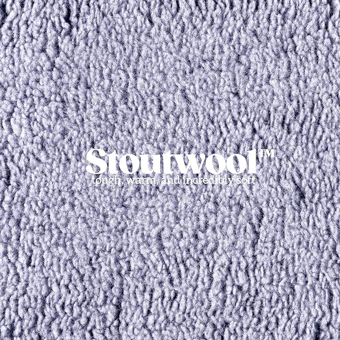 Stoutwool Indestructible Dog Bed - Fluffy Chew Proof Dog Crate Pad - Tough Kennel Pad for Aggressive Chewers - Washable, Ideal for Large Breeds & Fits 36-Inch Crate - 35"x22", Jacaranda