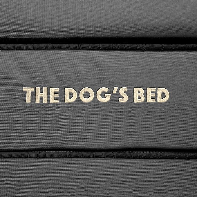 The Dog’s Bed Orthopedic Memory Foam Dog Bed, Medium Grey & Black, Waterproof, Supportive Dog Bed with Replaceable Covers