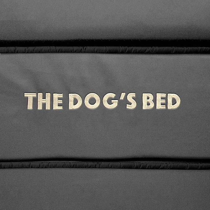 The Dog’s Bed Orthopedic Memory Foam Dog Bed, Medium Grey & Black, Waterproof, Supportive Dog Bed with Replaceable Covers
