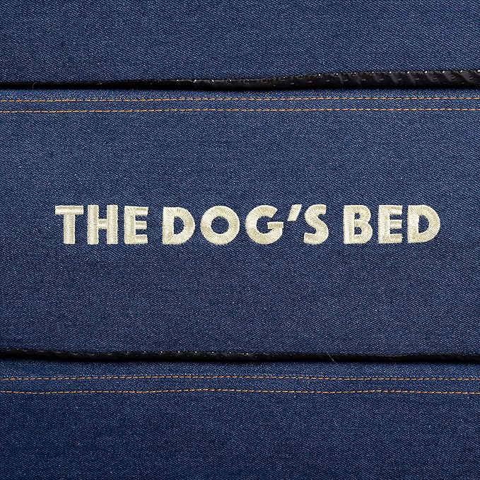 The Dog’s Bed Orthopedic Memory Foam Dog Bed, XXL Blue Denim, Pain Relief for Arthritis, Hip & Elbow Dysplasia, Post Surgery, Lameness, Supportive, Calming, Waterproof Washable Cover